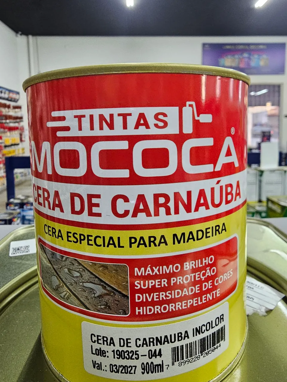 Cera de Carnaúba Incolor Mococa para Madeira