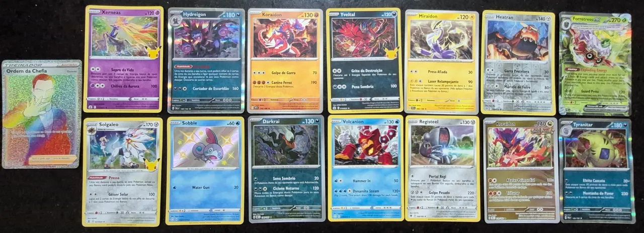 Cartas Pokémon - Coleção Diversificada
