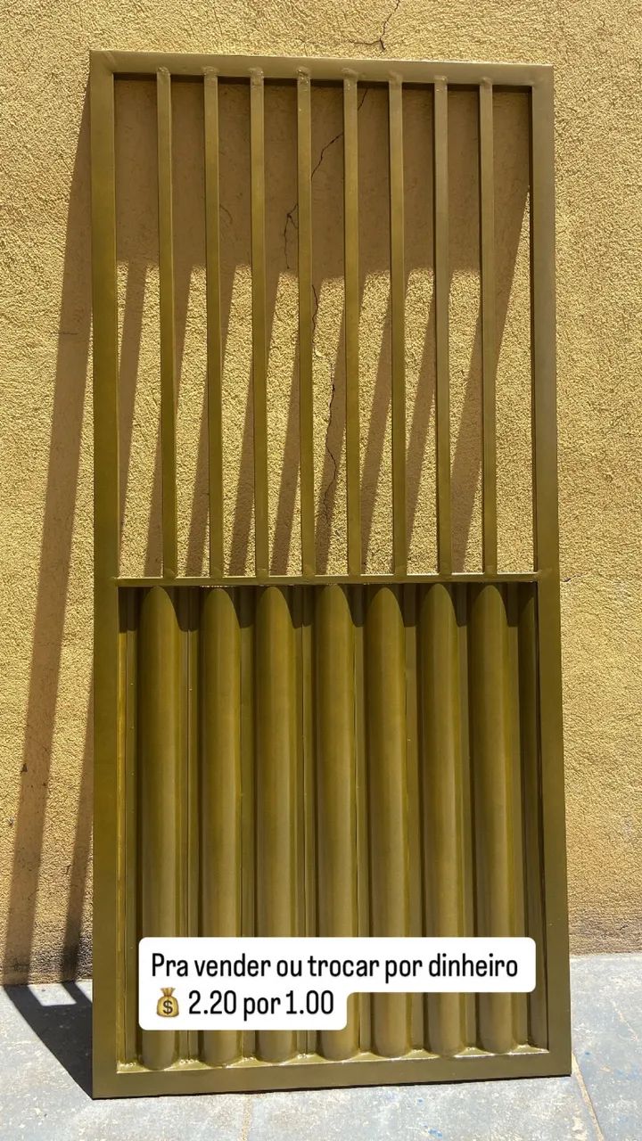 Portão novo galvanizado 