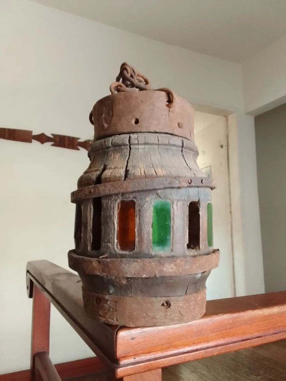 Lustre rústico antigo - Foto 4