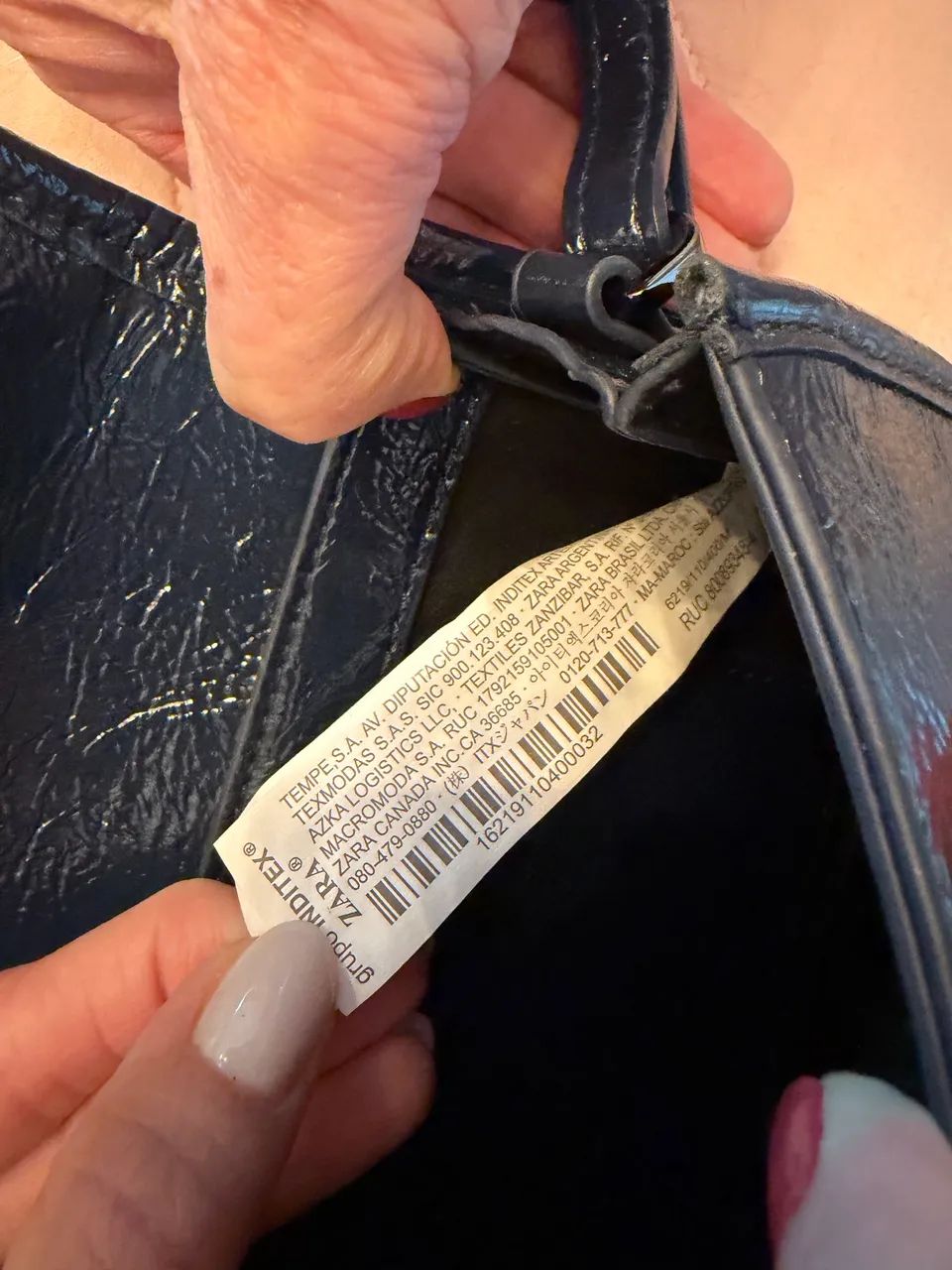 Bolsa Azul Marinho - Zara - Foto 4