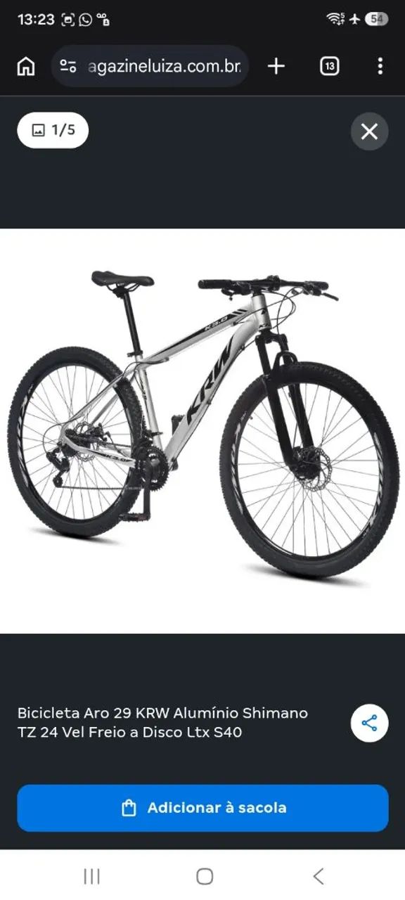 Bicicleta aro 29 nova
