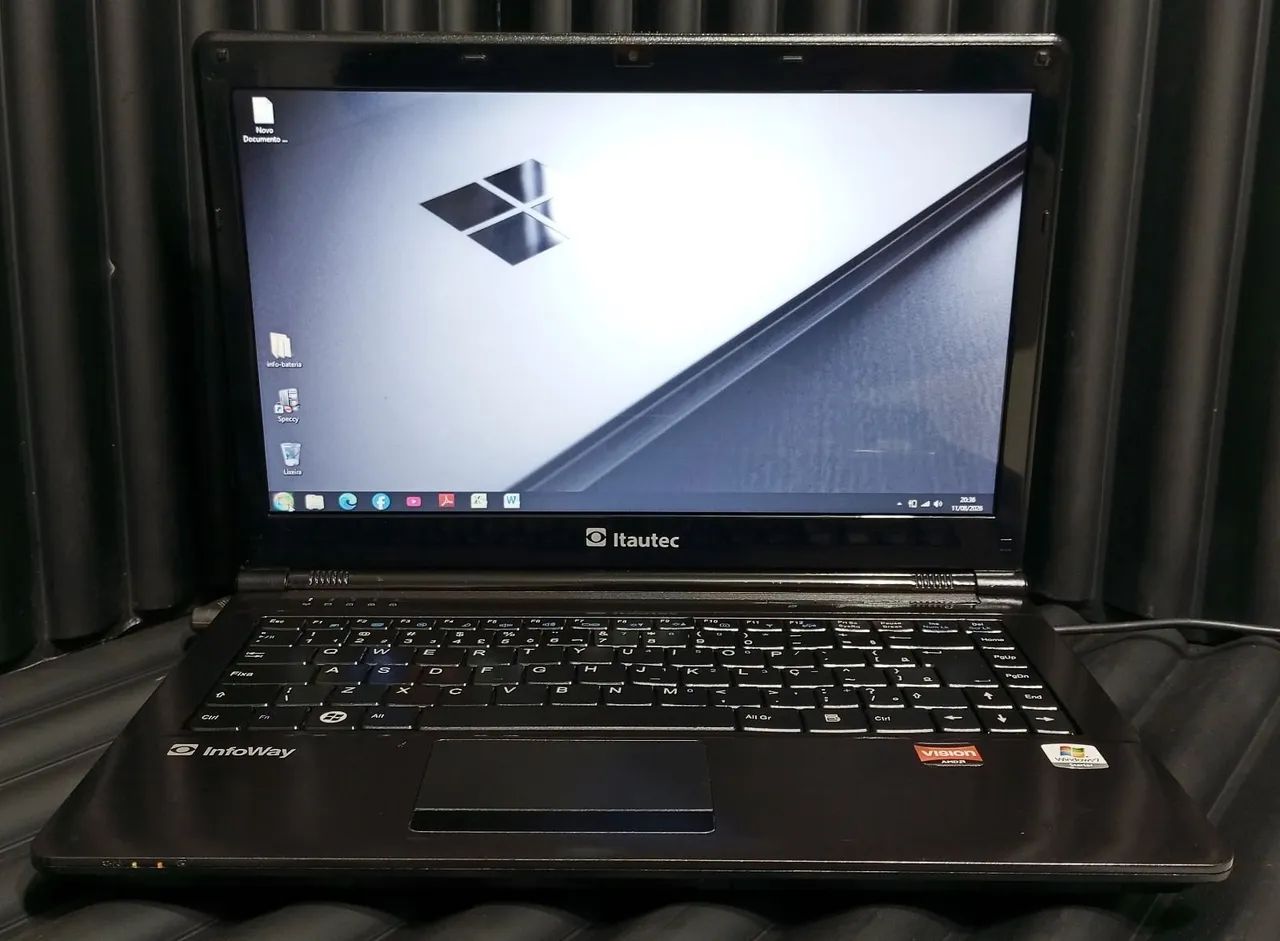 Notebook Itautec 490,00 <br>Notebook Itautec A7420 ? Windows 7 Otimizado