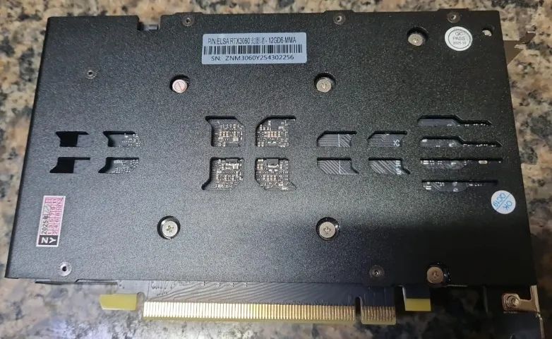 Placa Gráfica Rtx3060 De 12 Gb - 192 Bits - japonesa Da Elsa - Foto 5