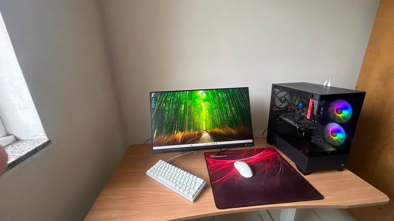 Pc gamer + teclado, mouse e mousepad