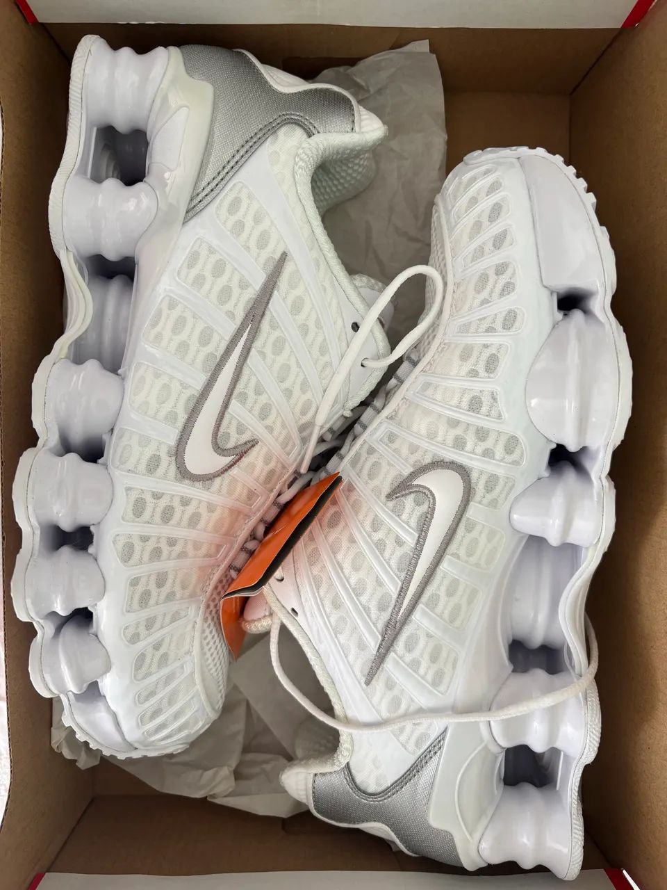 NIKE SHOX TL BRANCO - Foto 2