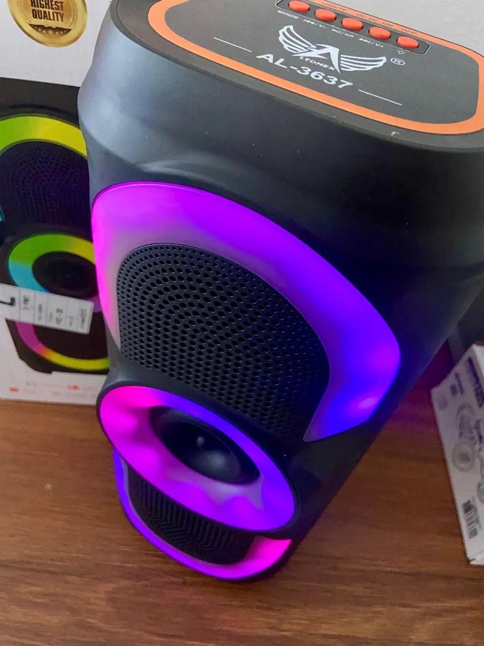 Caixa de Som Portátil Bluetooth Alça 50W  - Foto 2