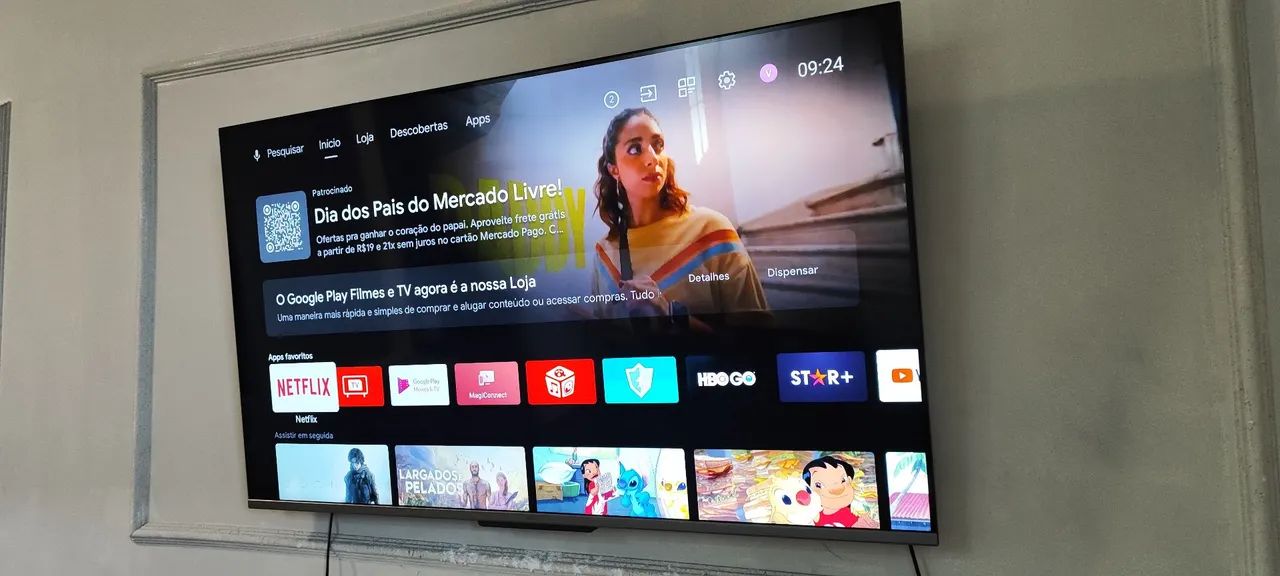 Smart TV 55 polegadas TCL sem defeitos parcela  - Foto 3