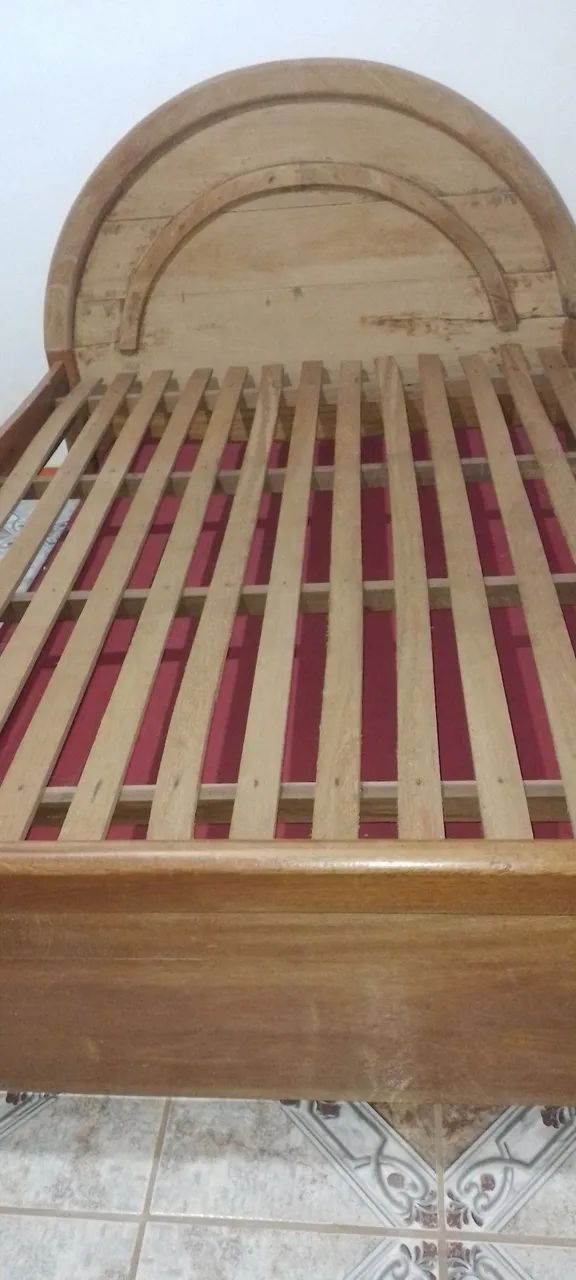 Cama de cerejeira casal madeira maciça  - Foto 3