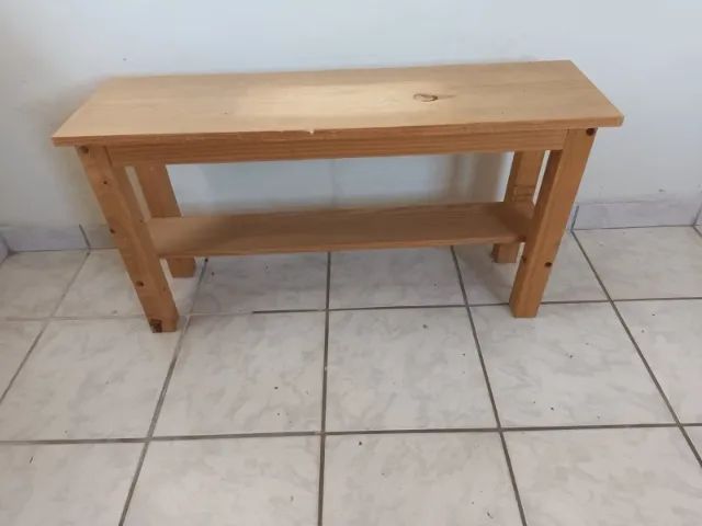 Banco rústico sem encosto