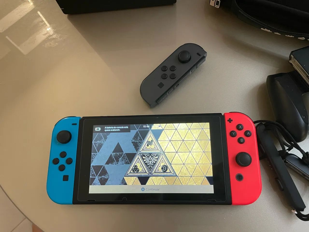 Nintendo switch v2 desbloqueado e acessórios  - Foto 3