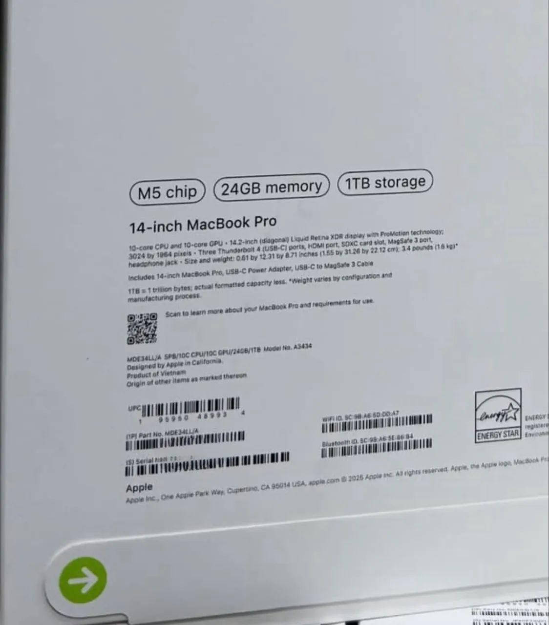 MacBook Pro M5 24GB/ 1TB - Foto 2