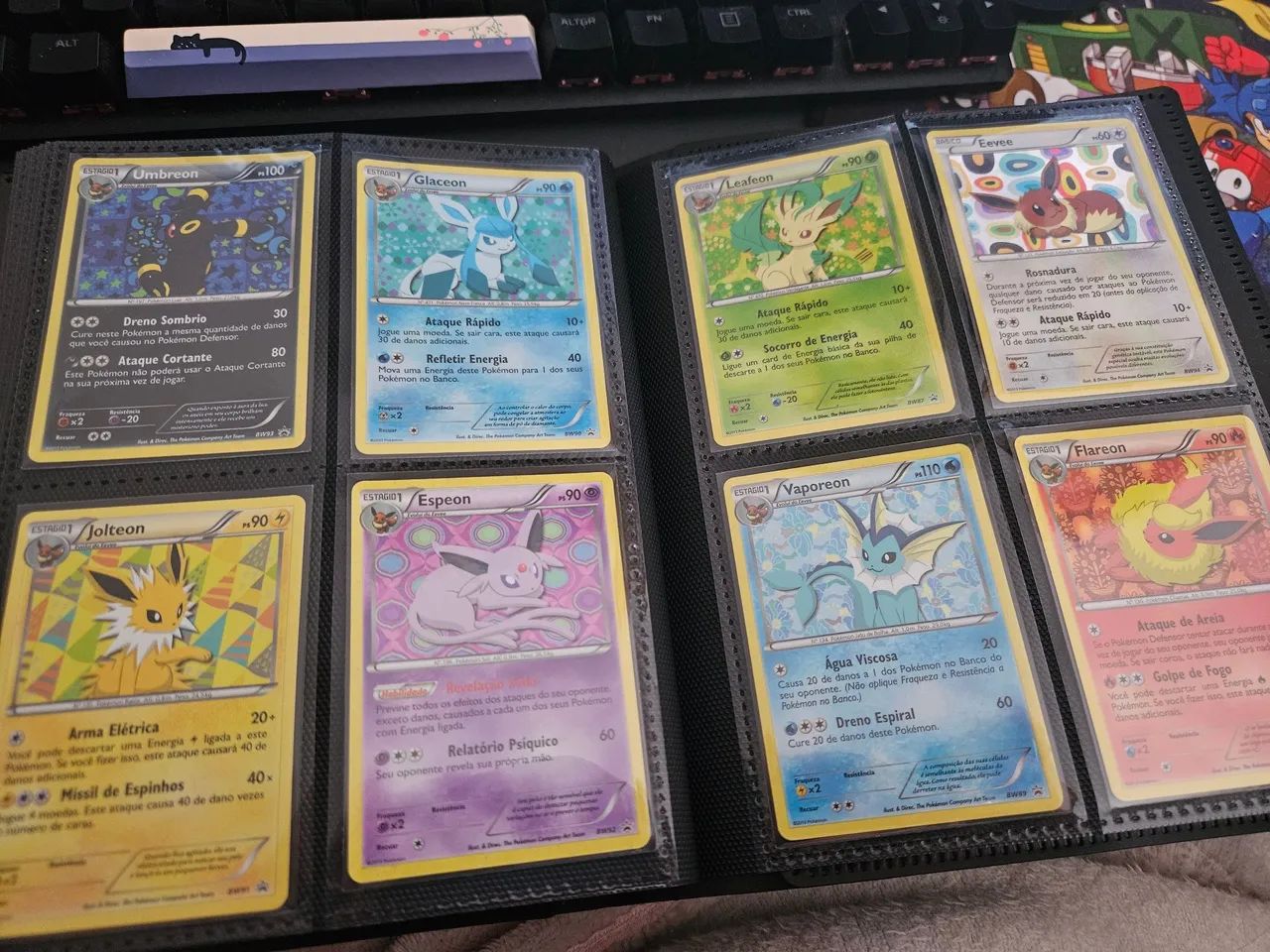Eeveelutions Black & White Promos Set Completo 