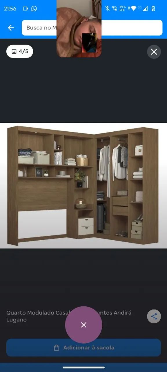 Cama / guarda roupa módulo  - Foto 5