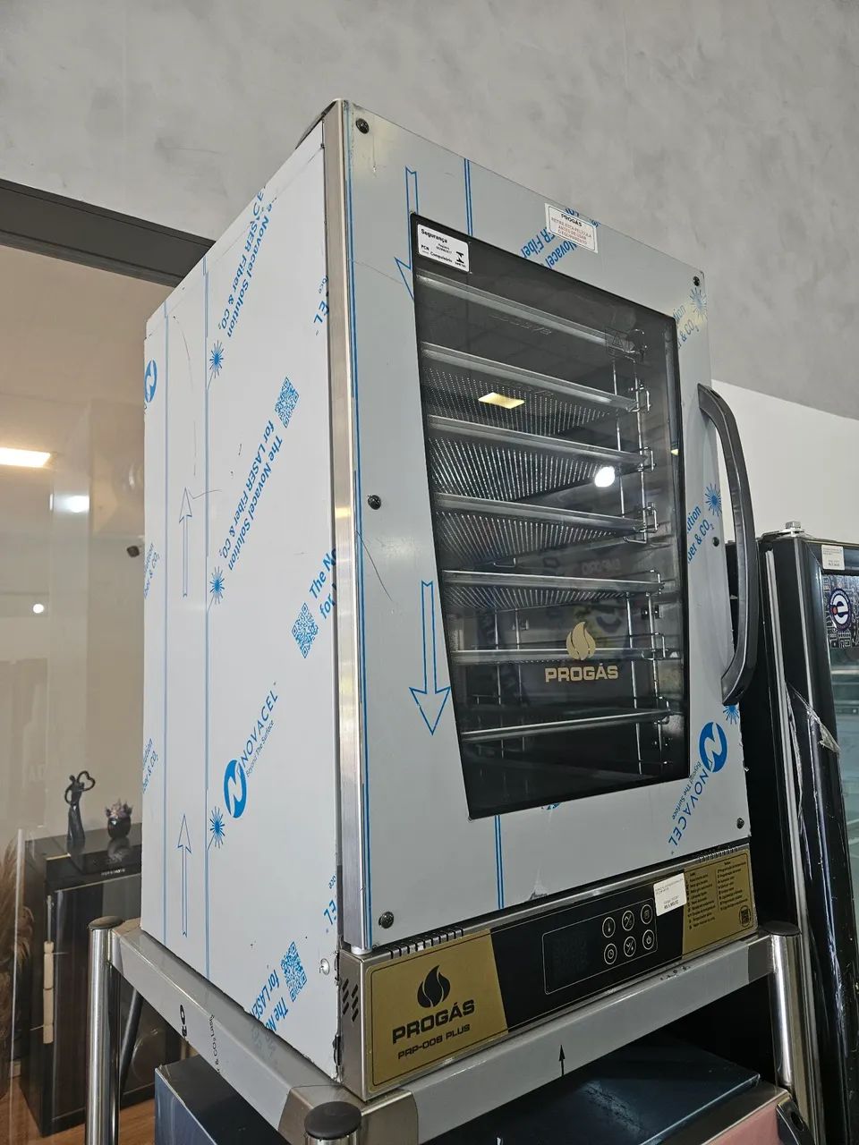 forno elétrico com vapor e 8 formas - a pronta entrega 