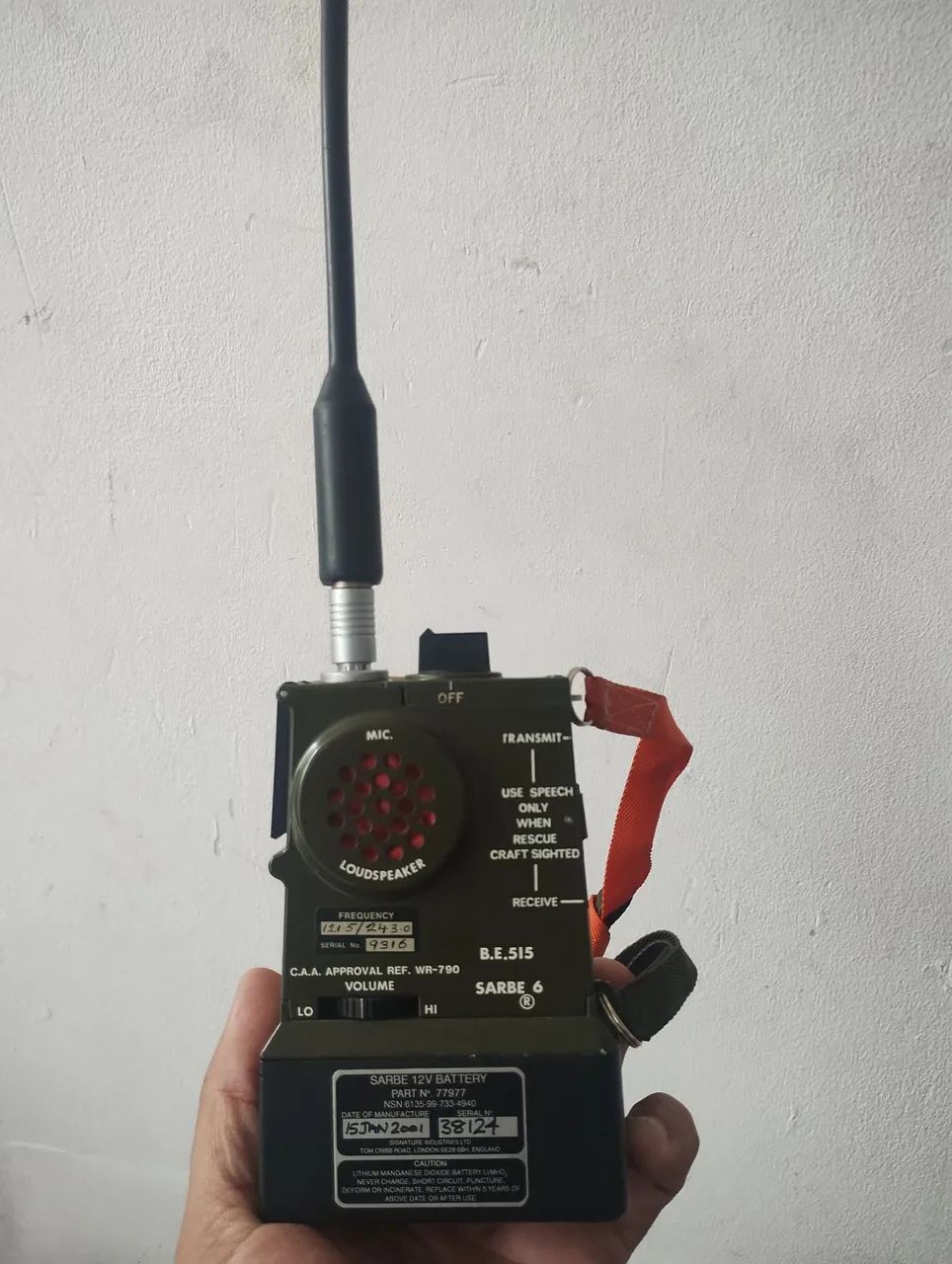 Rádio antigo da aeronáutica 