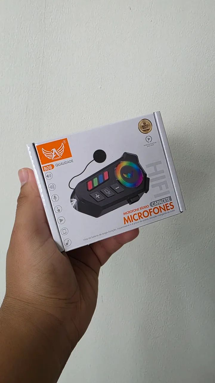 Fone para capacete