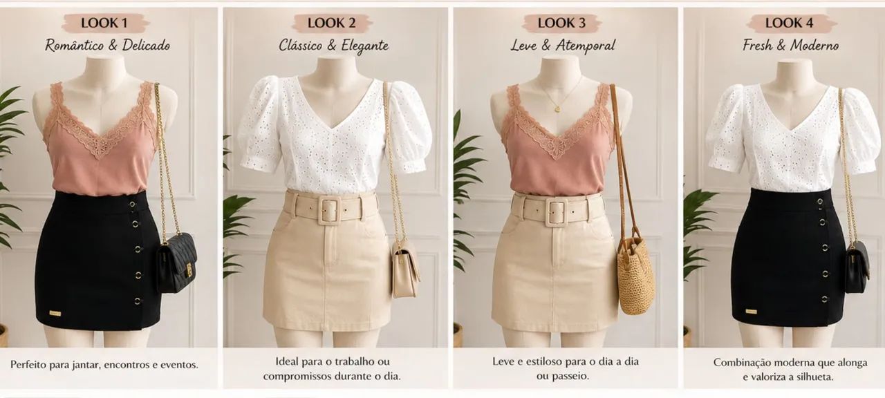 9 Peças usadas blusas saias shorts - Foto 2