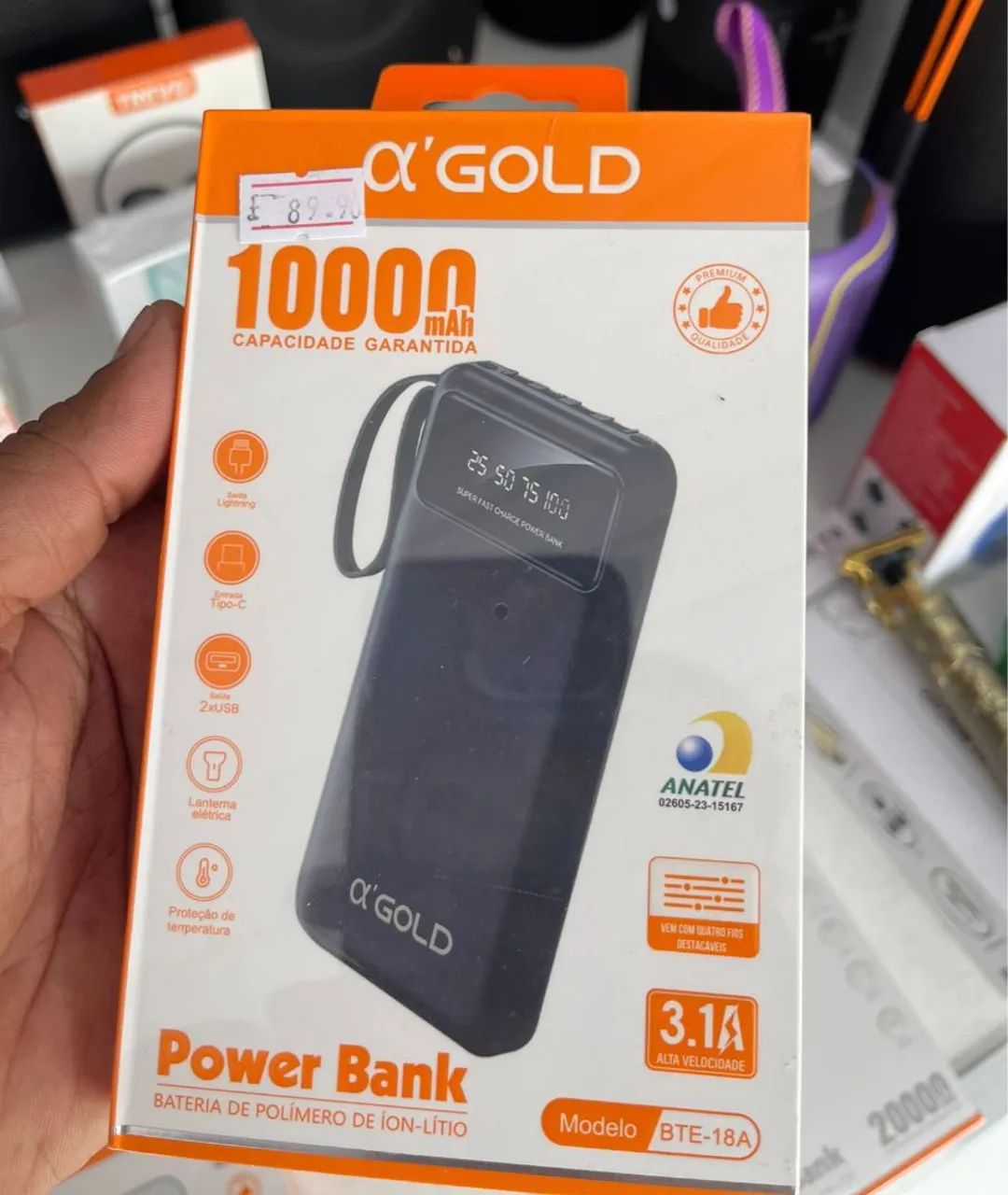 Carregador portátil 10.000 mah good - Foto 2