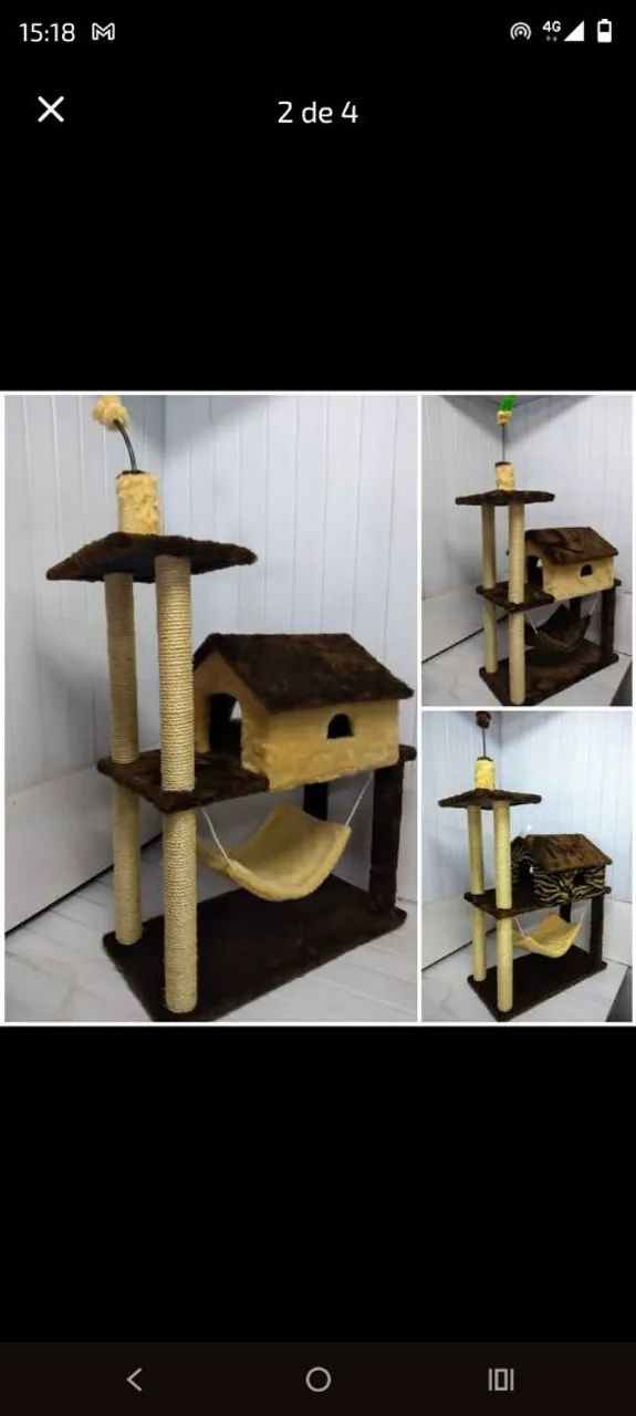 Casa Cama Arranhador para Gatos - Foto 5