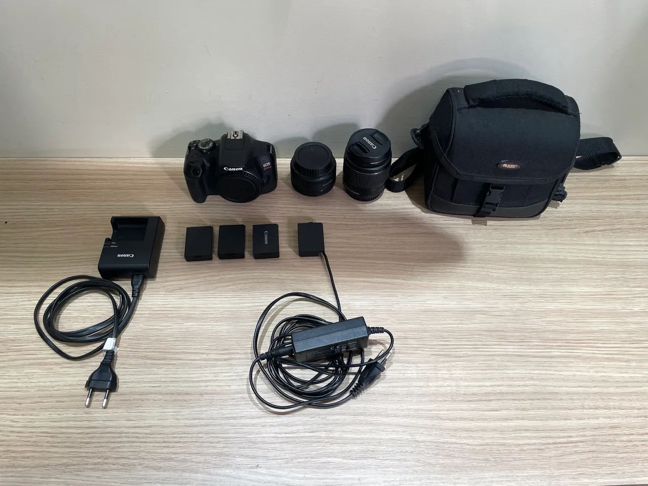 Canon EOS Rebel T7+ Kit Completo | Lente 50mm + 18-55mm | 3 Baterias | Caixa e Nota Fisca - Foto 5