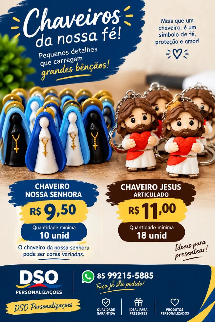 Chaveiro da nossa senhora e de Jesus - Foto 3