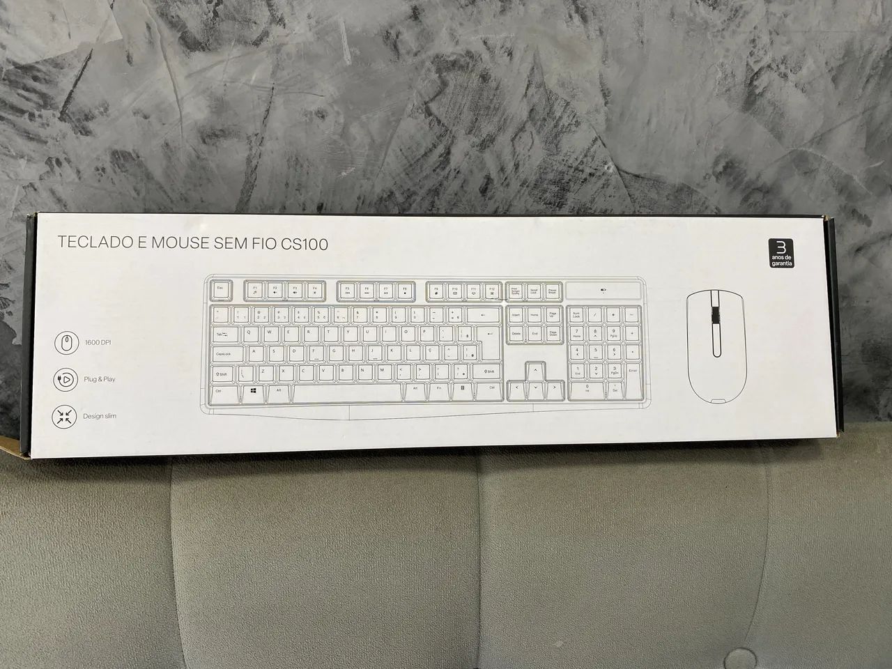 Teclado e Mouse Sem Fio Multi CS100 (Modelo TC270).  