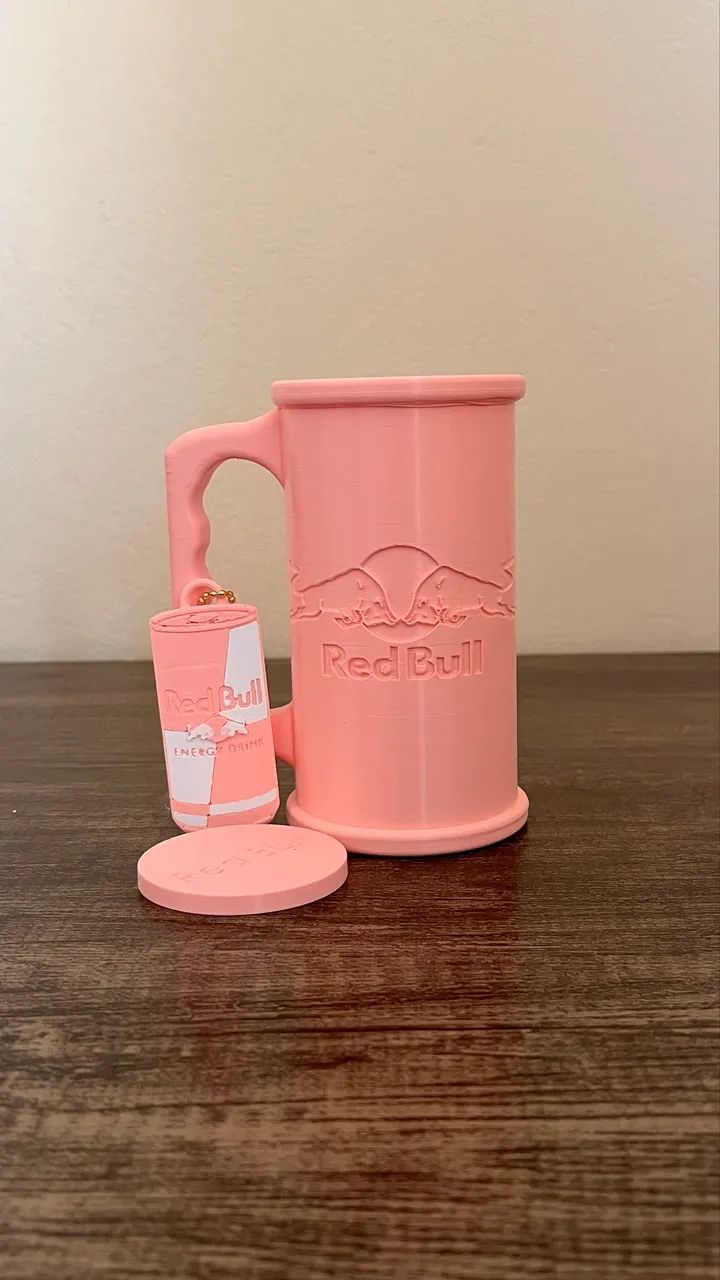Kit red bull - caneca, tampa e chaveiro  - Foto 2