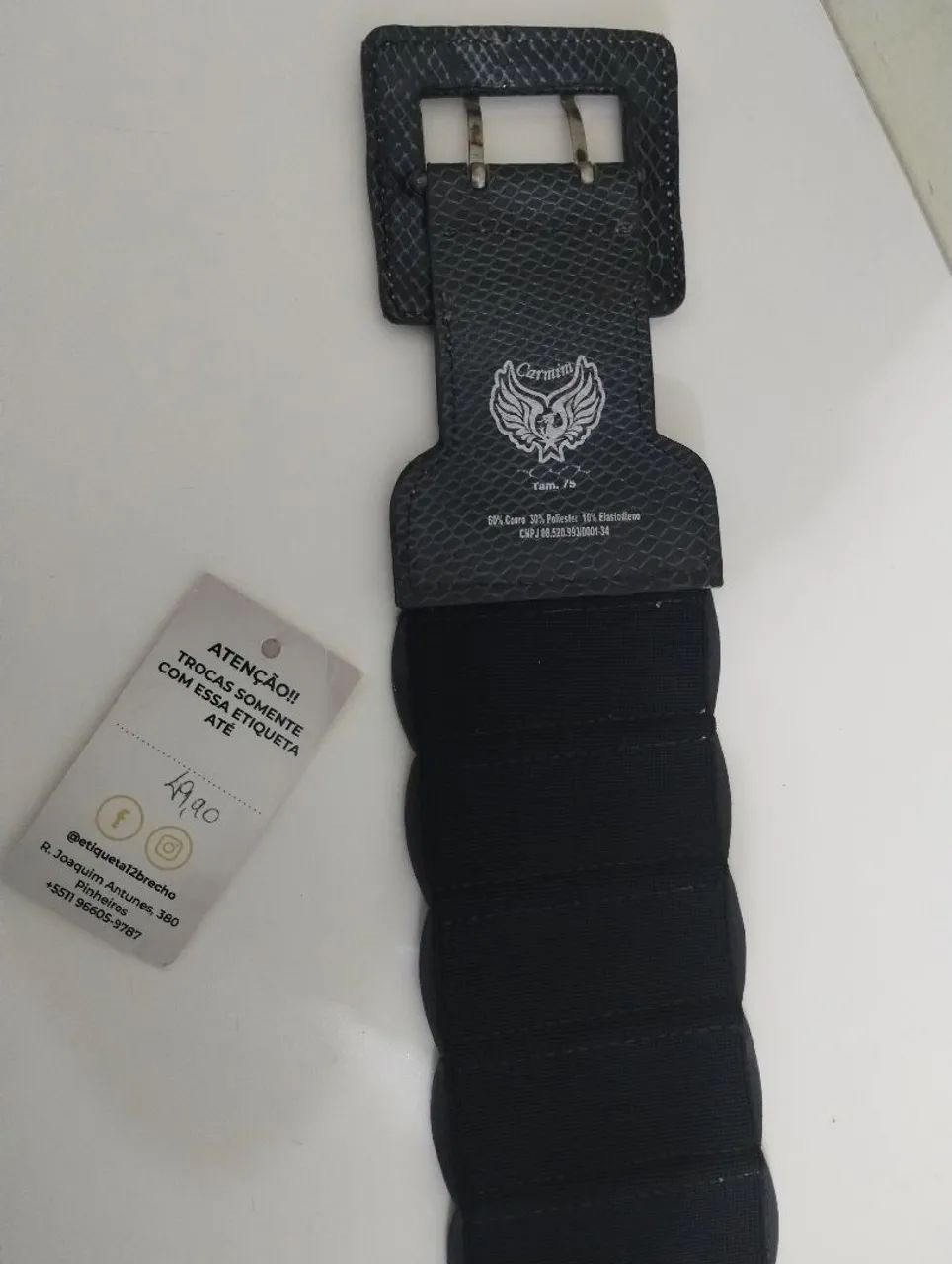 Kit cinto Carmim n 75 e cinto Largo n 75 - Foto 3