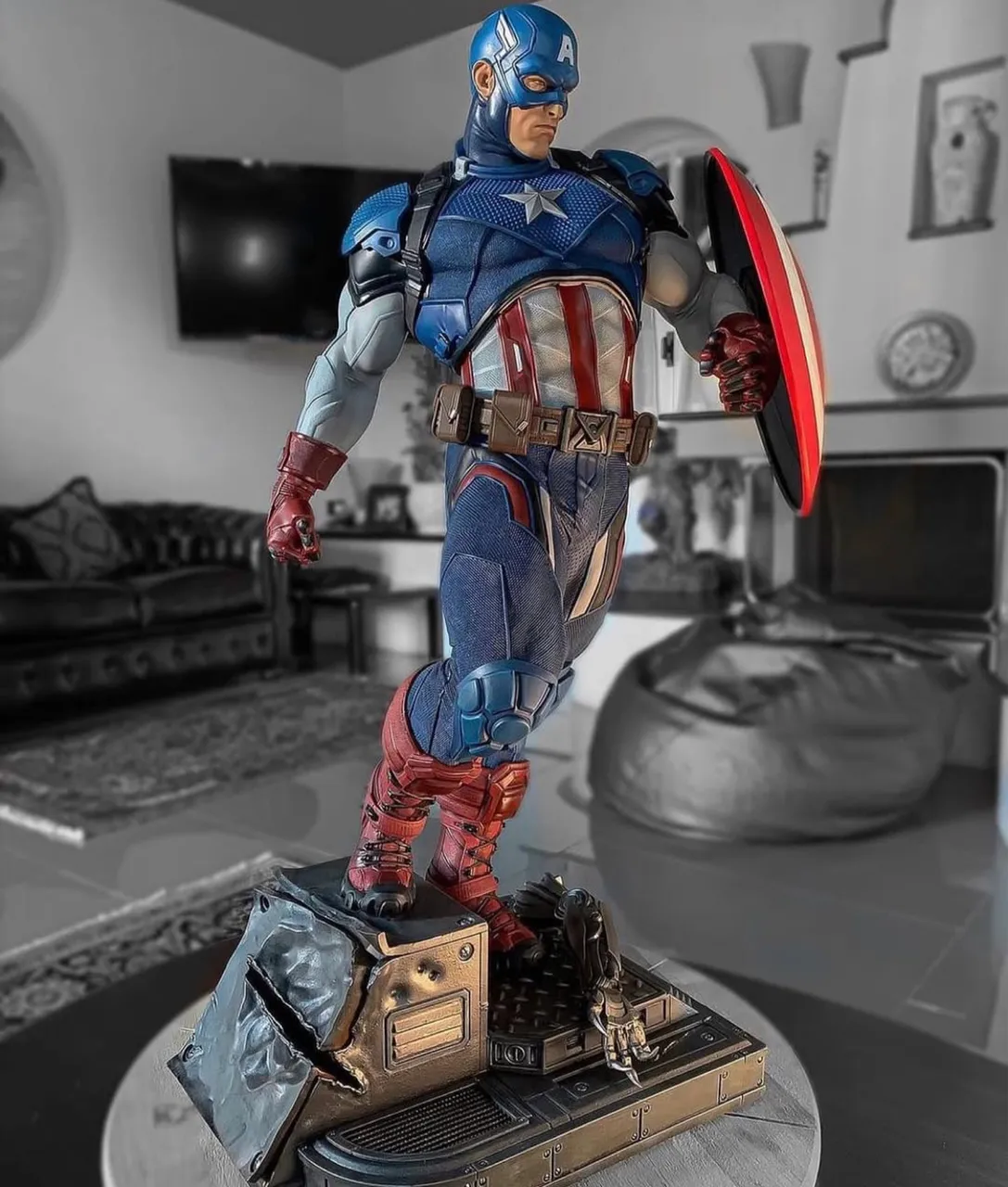 Captain América Queen Studios 1/4 - Hobbies e coleções - Jardim