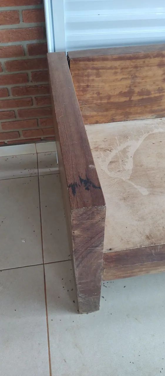 Conjuntos Lindos Bancos de Madeira de Lei, 2 Bancos, 2 Mesas. - Foto 3