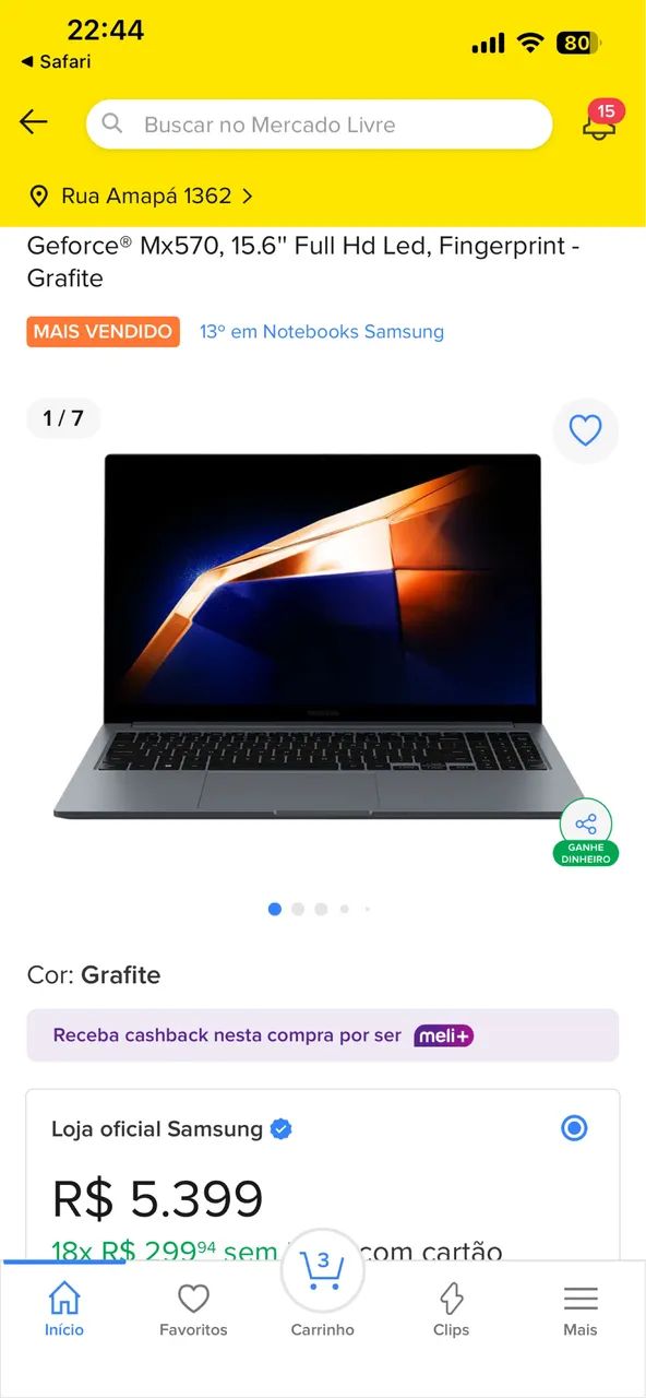 Notebook Galaxy book 4 mx570 - Foto 4