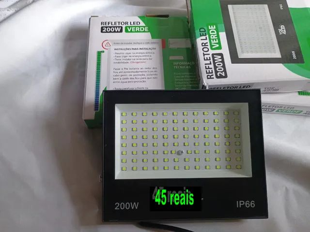 refletor de led verde 200w grande - Foto 4