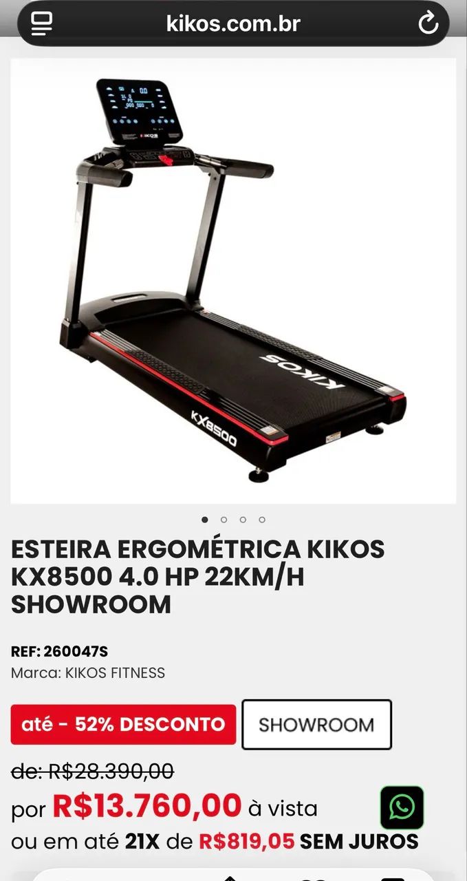 Esteira ergométrica Kikos - Foto 4