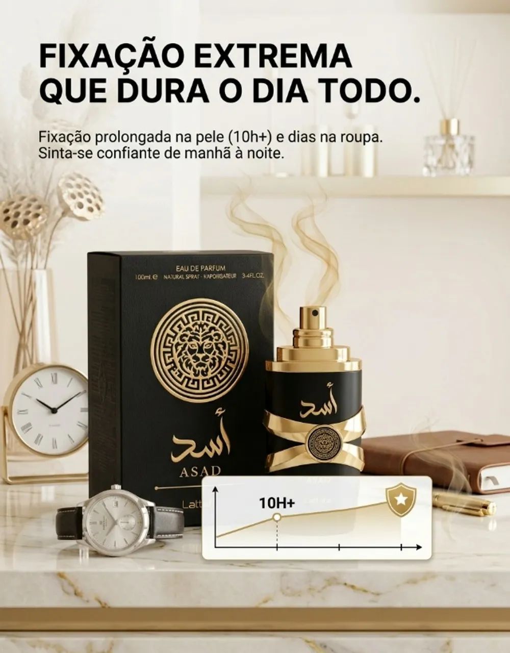 Perfume Asad Lattafa EDP Masculino 100ml - Foto 2