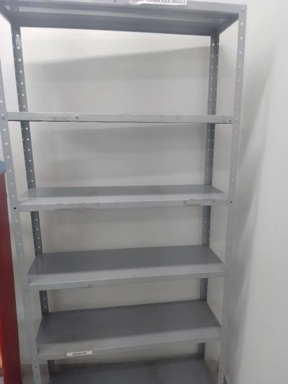 Estante de ferro prateleira 