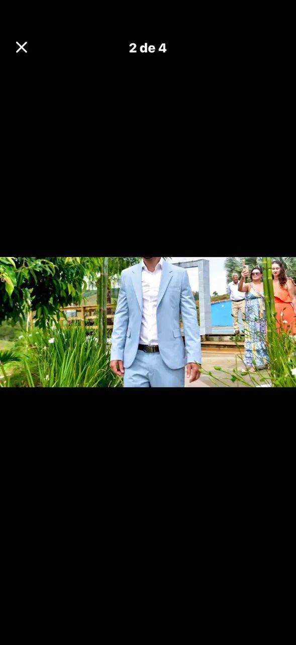 Terno casamento azul 