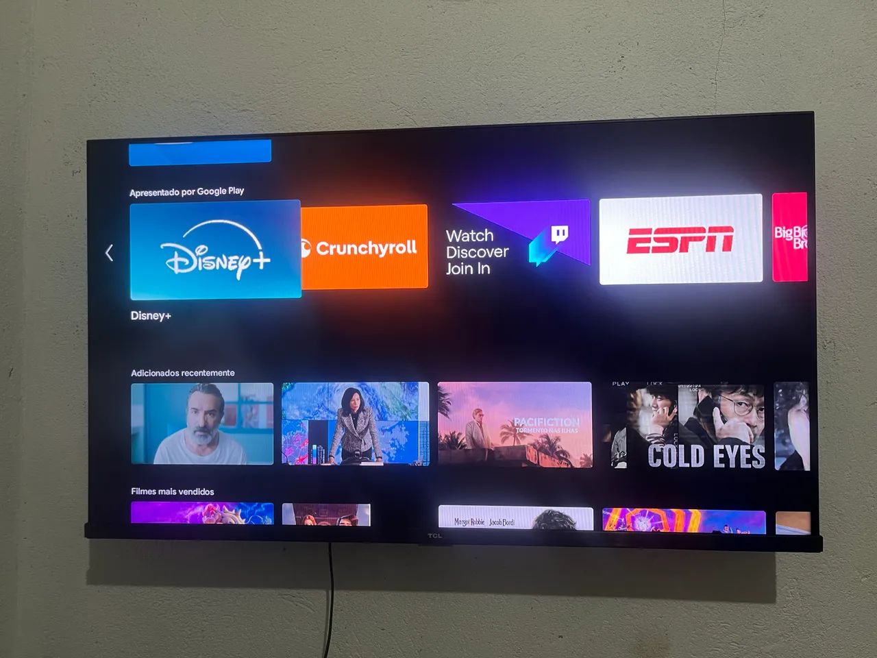 Smart tv 40 Polegadas semp TCL borda fina preta 