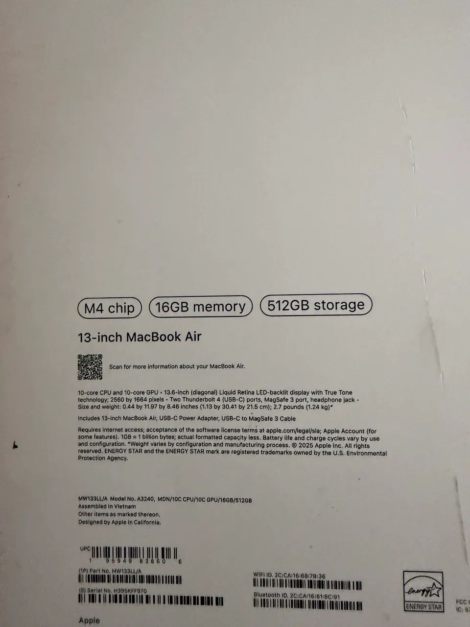 MacBook Air M4 16/512  - Foto 2