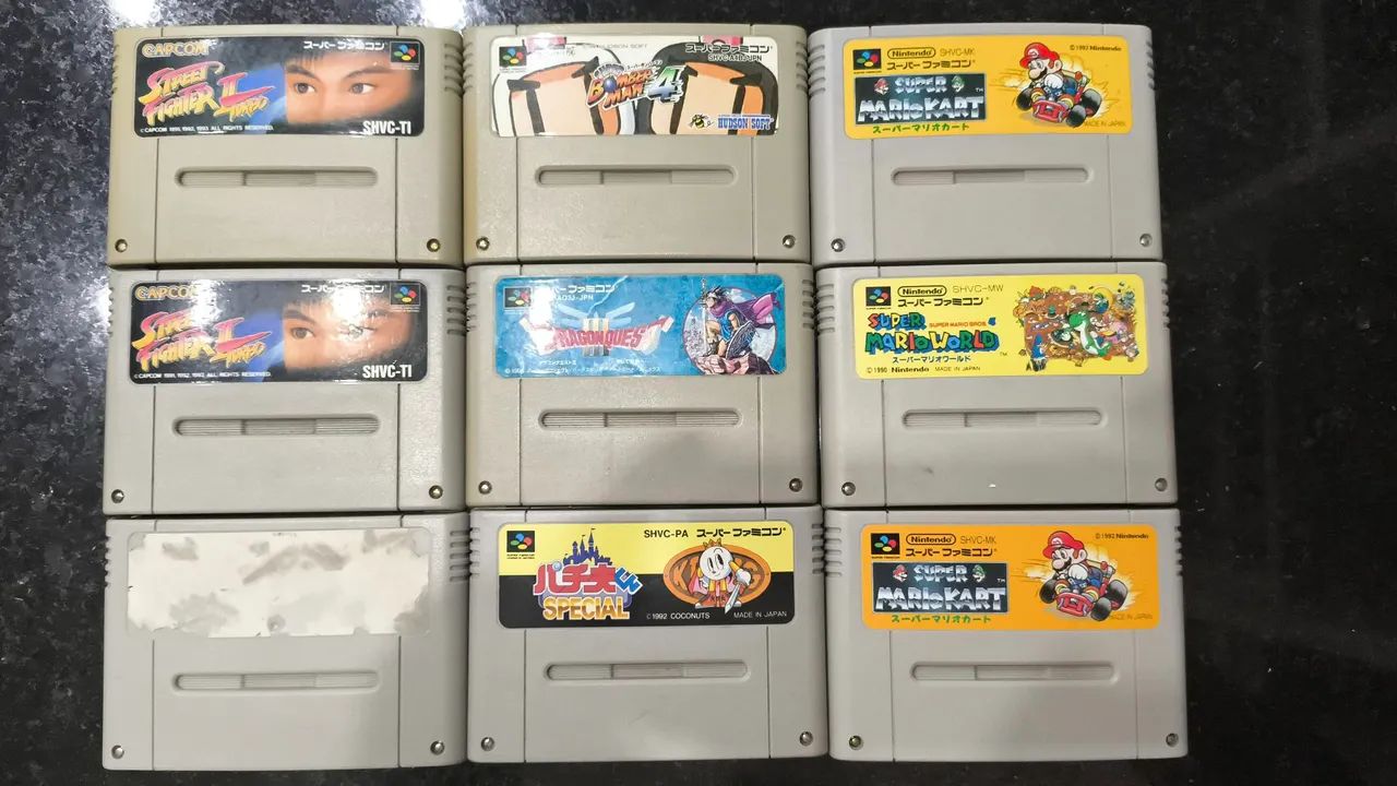 Jogo super Famicom original 