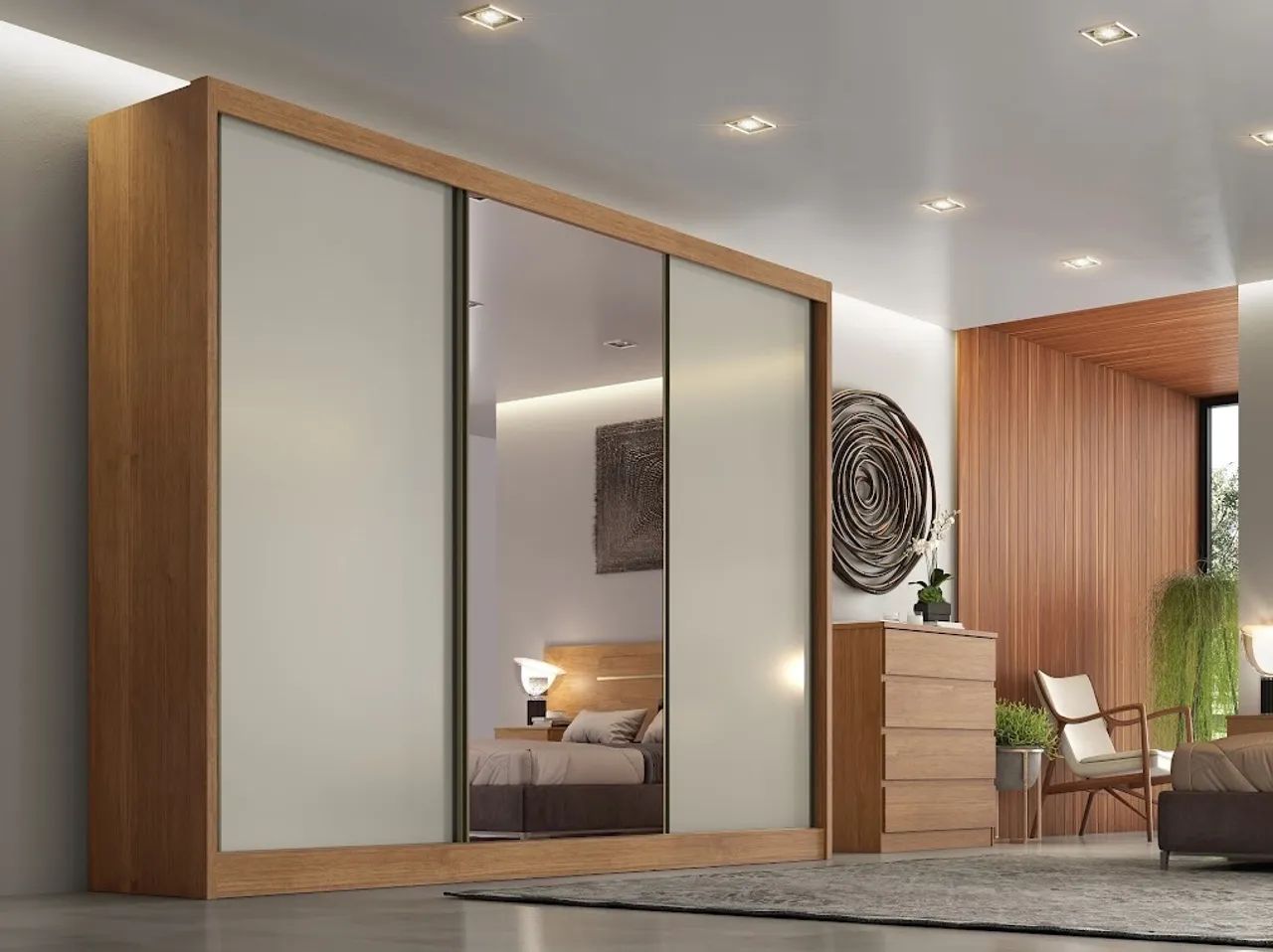 Roupeiro Solo Plus 2,73m 100%MDF Oferta t88 - Foto 3