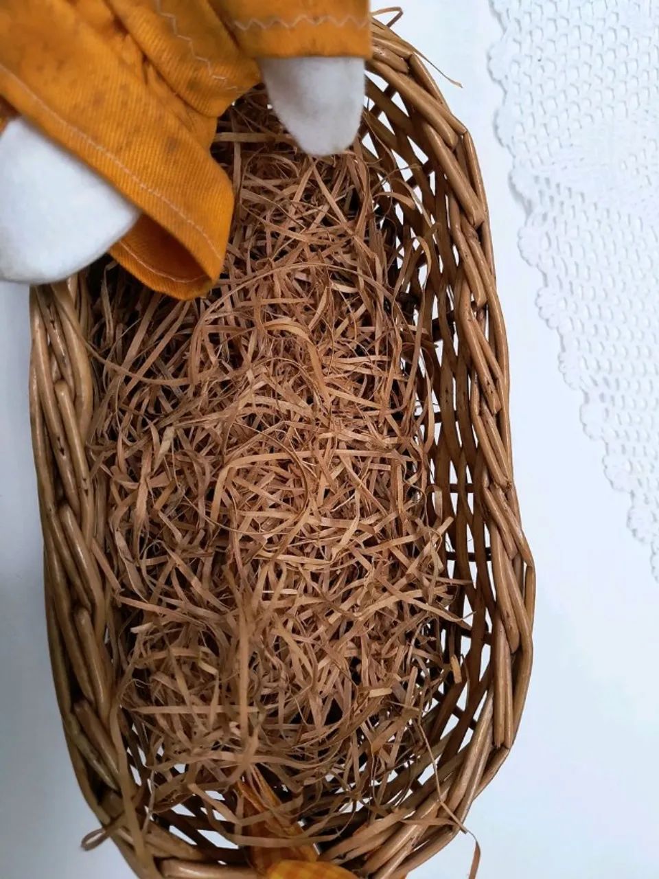 cesta de páscoa com coelho - Foto 3