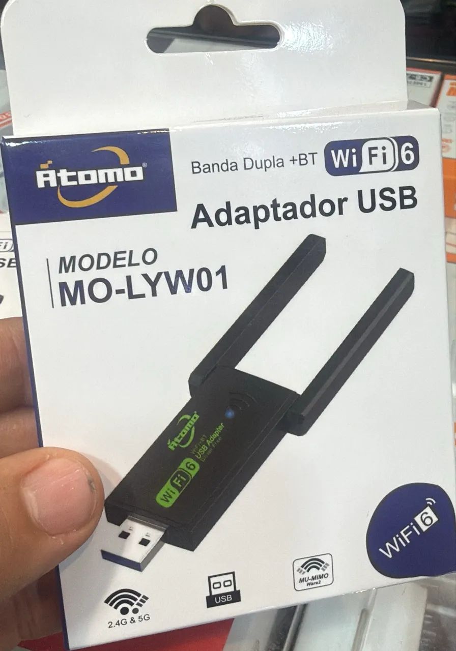 Adaptador USB  Wi-Fi 5G ÁTOMO 