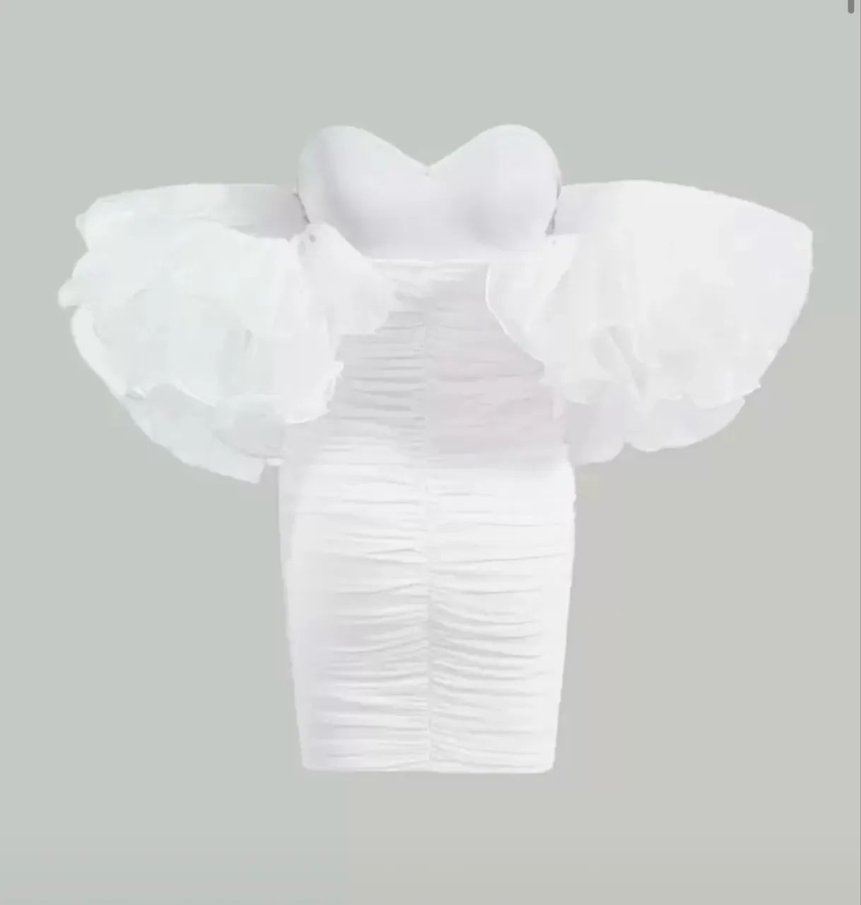 Vestido Mangas Bufantes  - Foto 2