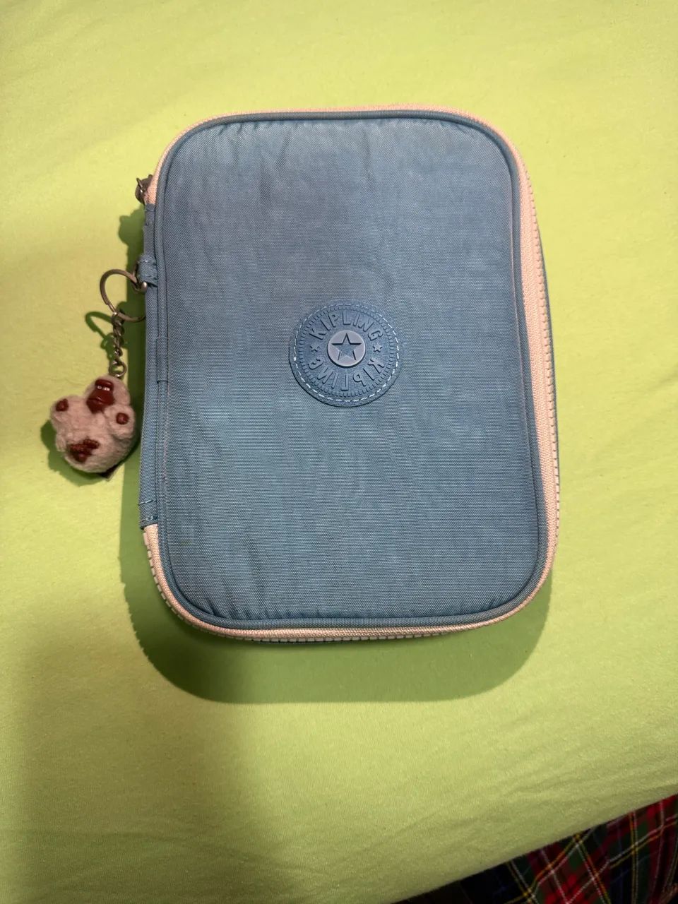 Estojo kipling 100 pens azul claro 