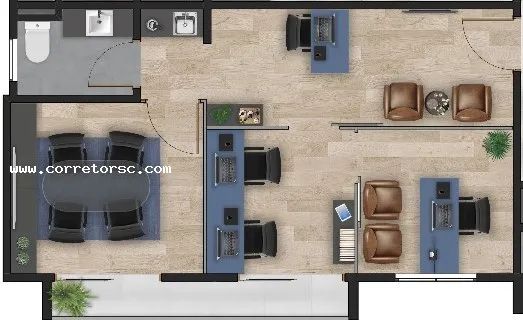 Sala Comercial para Venda em Palhoça, Nova Palhoça, 1 banheiro, 1 vaga - Foto 3