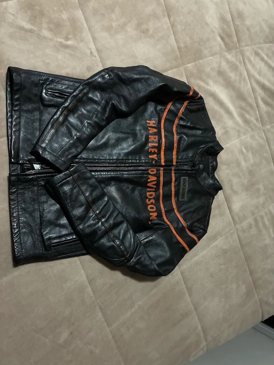 Jaqueta couro Harley Davidson S