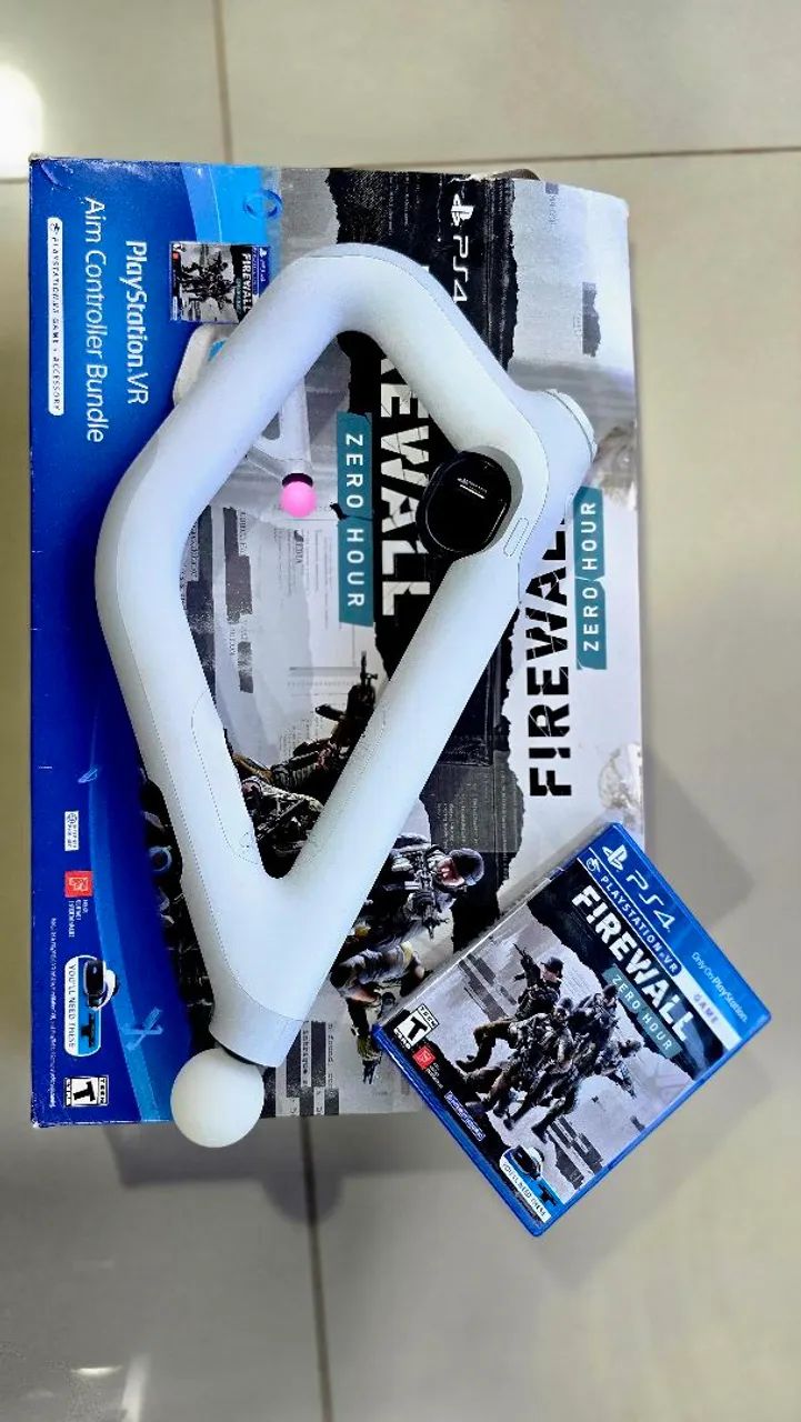 Aim Controller PS VR + Firewall Zero Hour ? bundle completo na caixa
