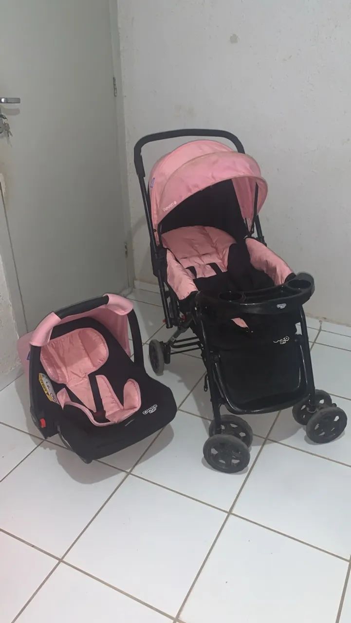 Kit bebê conforto e carrinho de bebê 