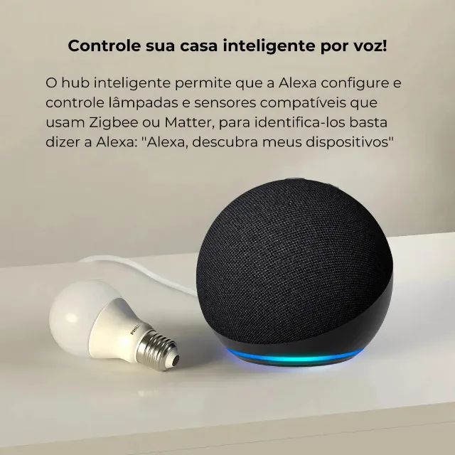 Alexa Amazon Echo Dot 5 Geração Assistente Virtual Preto - Foto 3